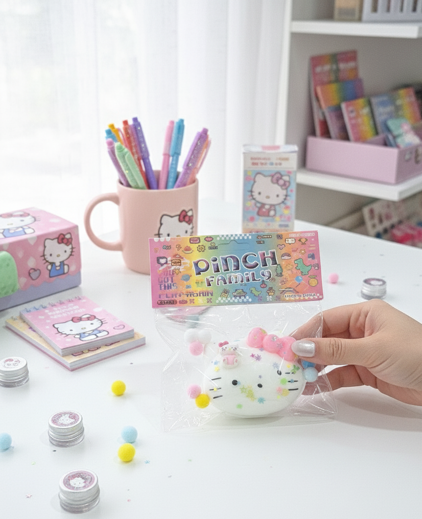 Squishy Pinch Family - Hello Kitty