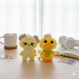 Llaveros de peluche - Black Pink