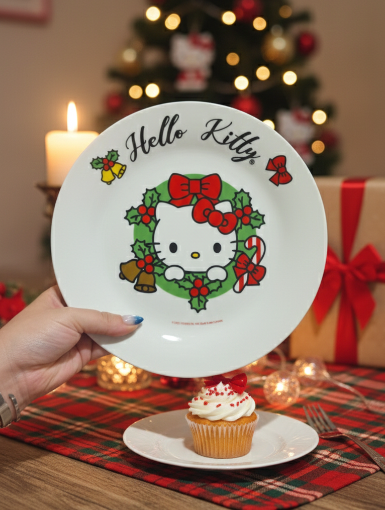 Plato Navideño -Hello Kitty-